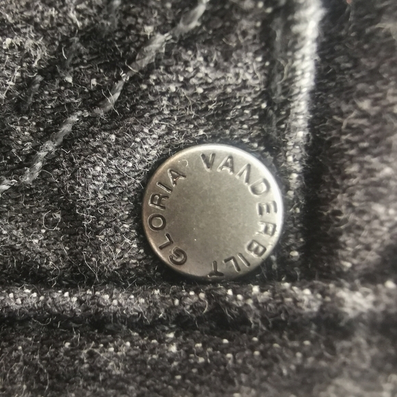 Mom Pants High Rise Gloria Vanderbilt Women's 12 Vtg Black Five Pocket D… - Picture 9 of 11